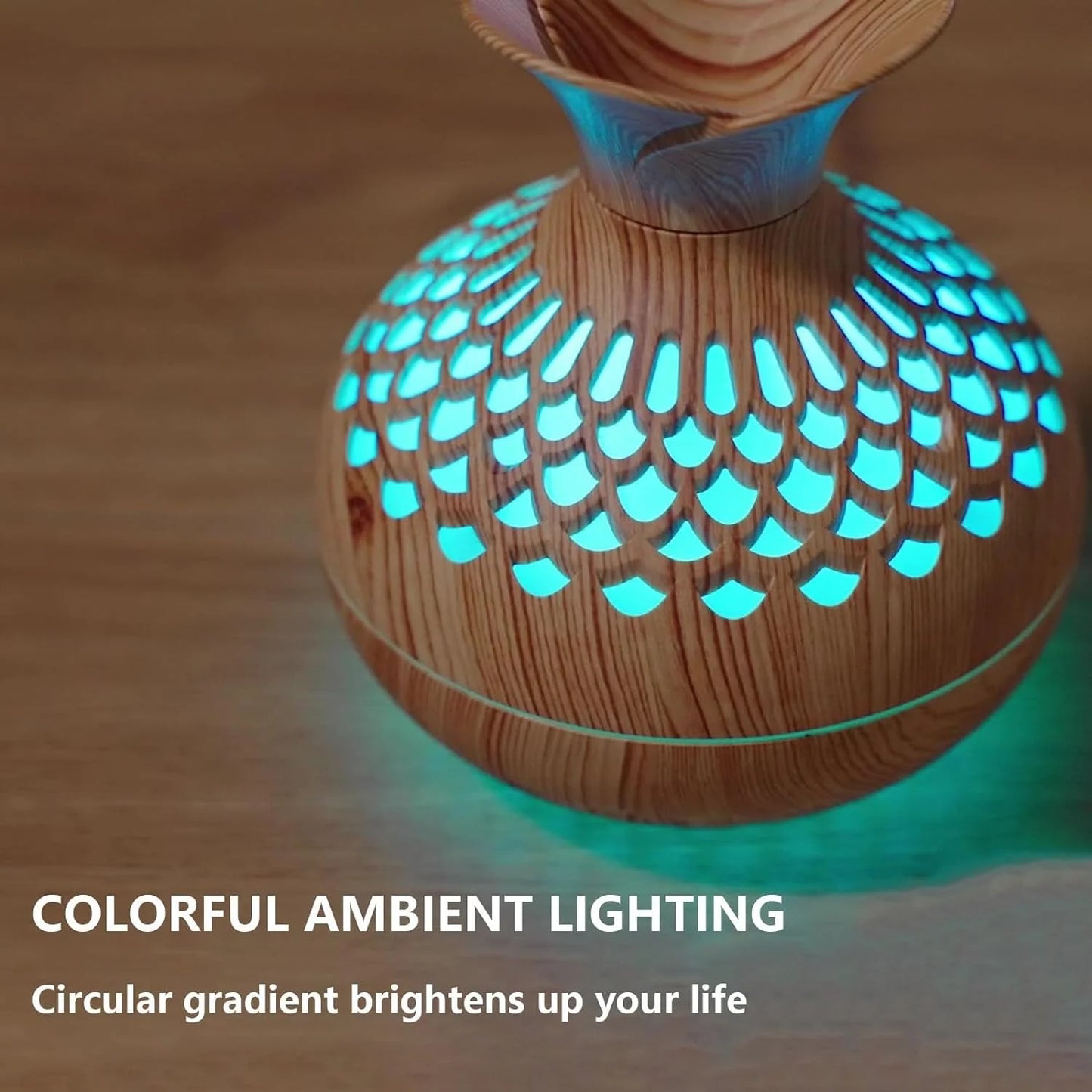 Humidifier for Room Home Cool Mist 600 Sq Ft Water with Night Light Bedroom Humidifiers Small Bohemia Crystal Ball Mood Light