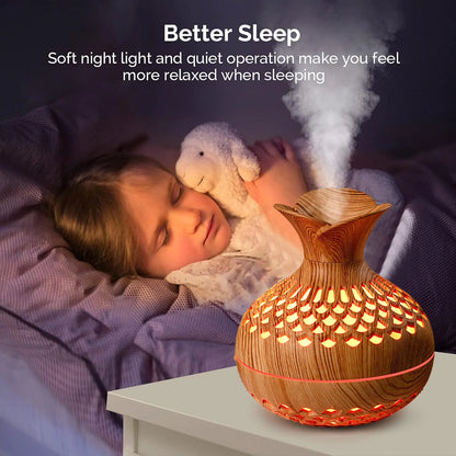 Humidifier for Room Home Cool Mist 600 Sq Ft Water with Night Light Bedroom Humidifiers Small Bohemia Crystal Ball Mood Light